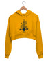 Quirkipedia Everybody needs Vitamin Sea TRAVEL Travel, Womens Crop Hoodies